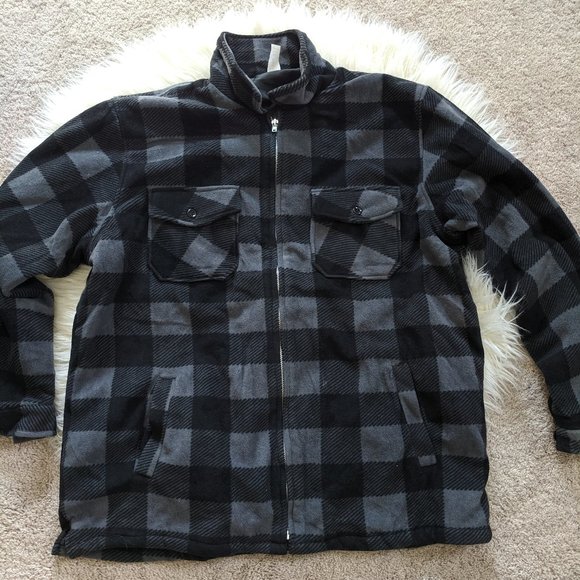 Maxxsel Other - Maxxsel Zip Up Jacket Warm 5XL Gray Black